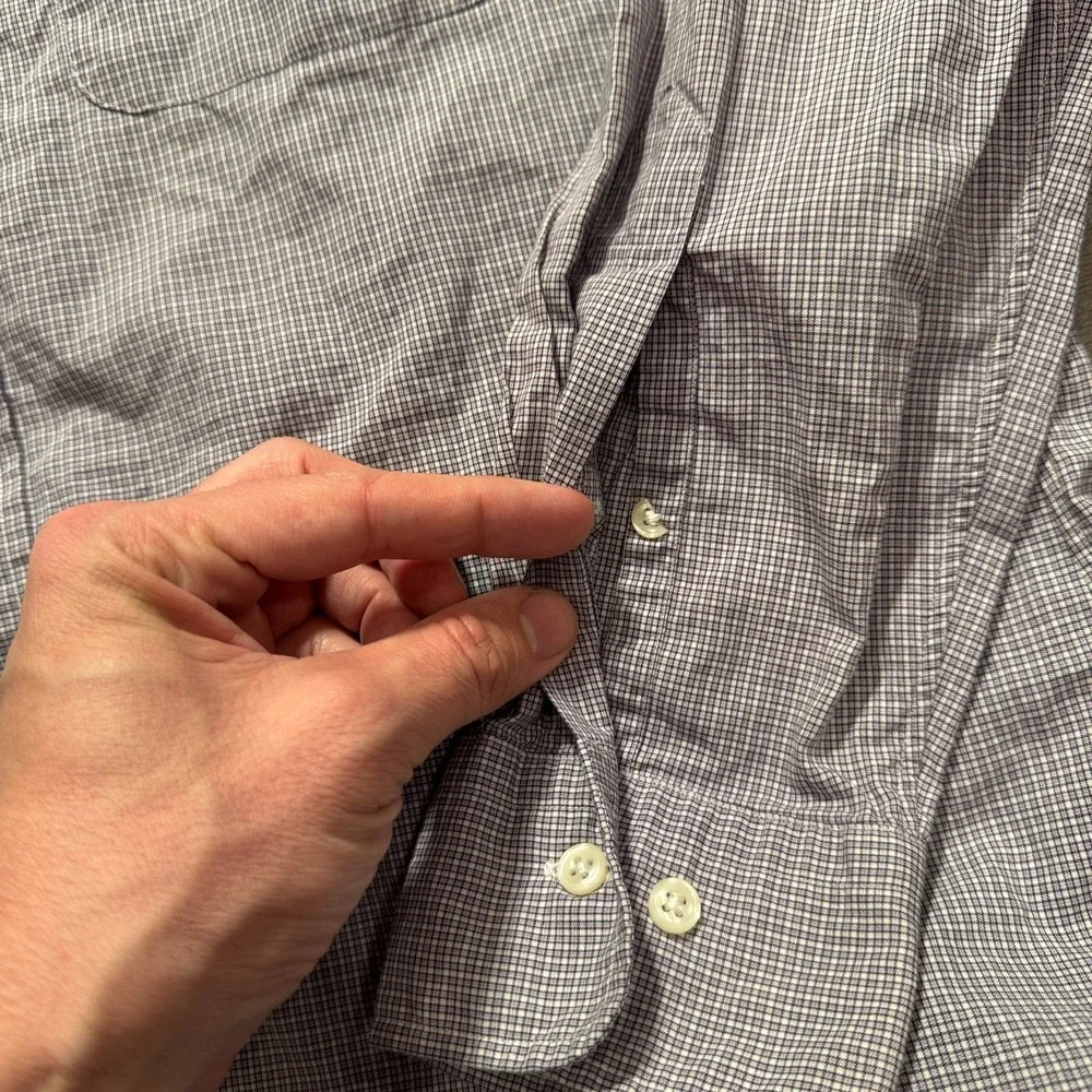 Polo Ralph Lauren Shirt Mens 15 32/33 Andrew Purple Plaid Long Sleeve Button